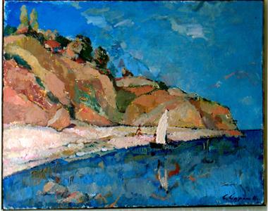 Современная живопись Картина Черноморское побережье художник Серафим Чаркин, современное искусство