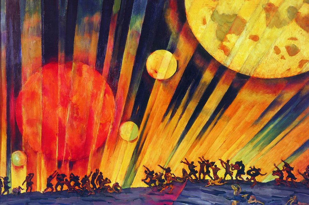 Советская живопись, картина К.Ф. Юона. Новая планета. 1921