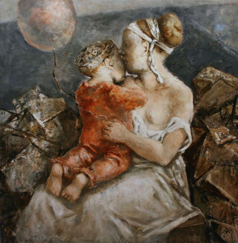 Мать и дитя. Л. Наумова. 2015